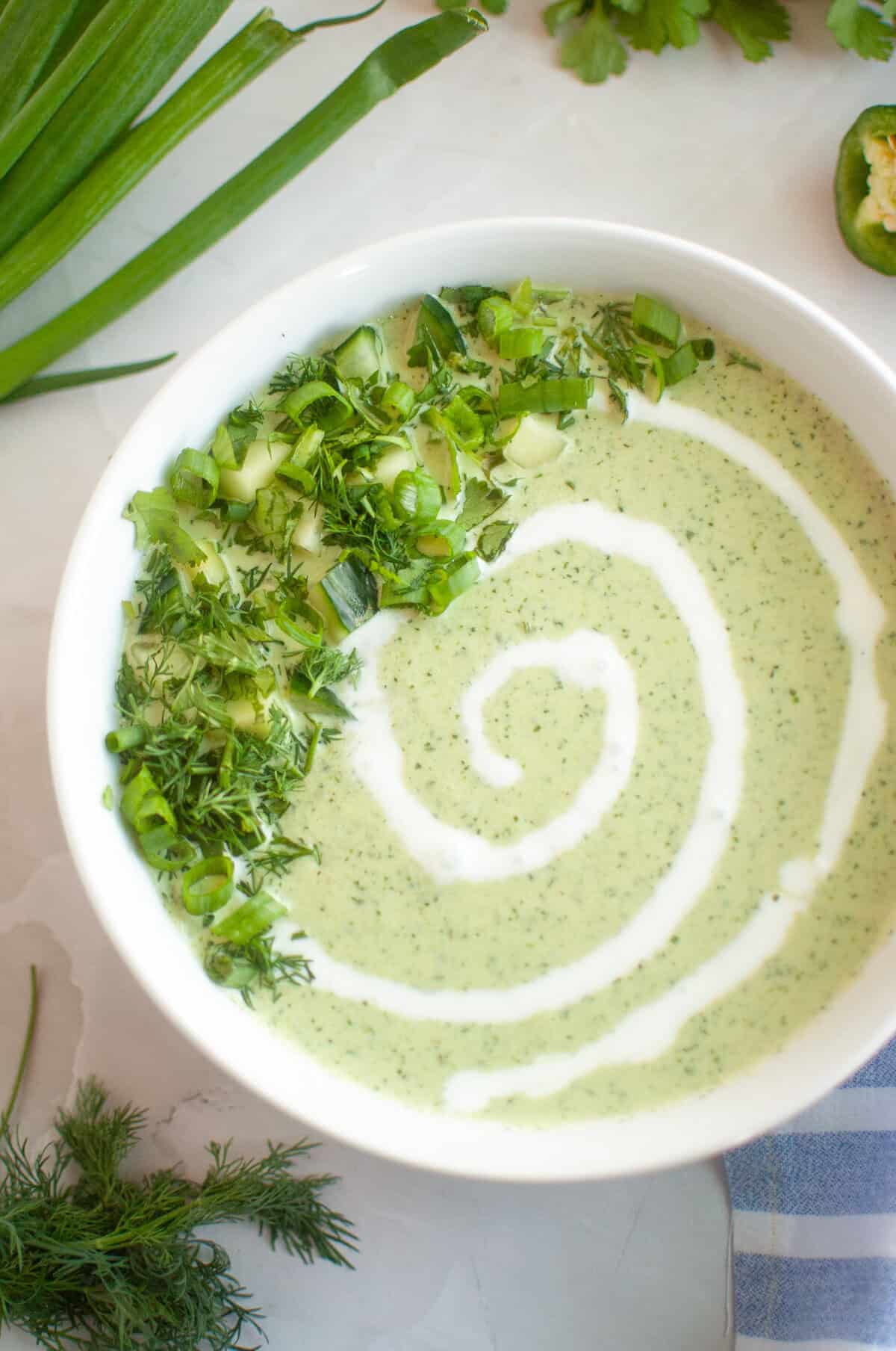 Creamy Cucumber Gazpacho