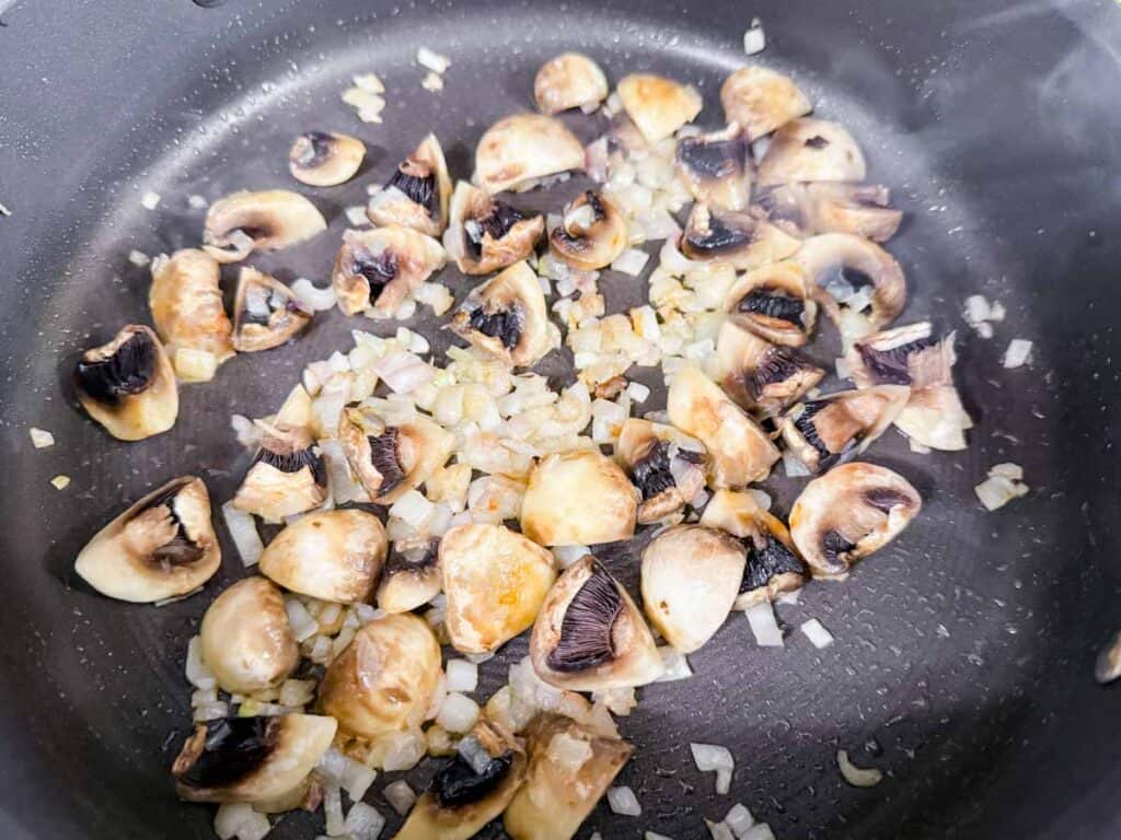 Sauté mushroom together with shallots and butter.
