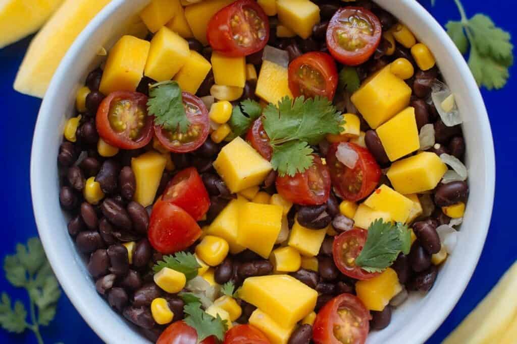 Fold the mango mixture into the mashed avocado. Stir until just combined, then sprinkle with fresh cilantro