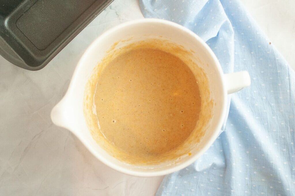 Mix just until no dry streaks remain.