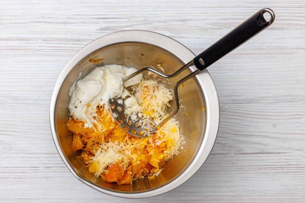 Mash everything together until smooth and creamy.