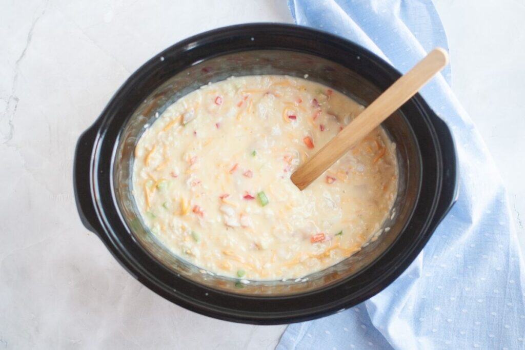 Stir everything together until all the ingredients are well.