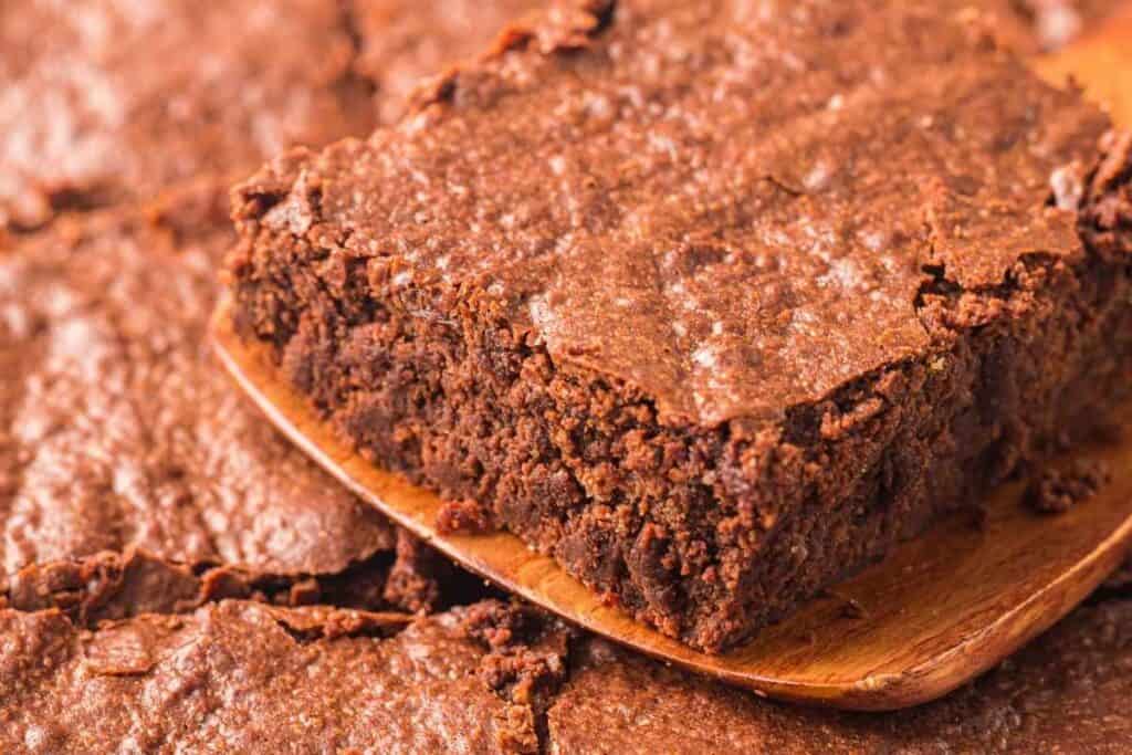 Rich, moist chocolate brownie with a fudgy texture perfect for dessert lovers.